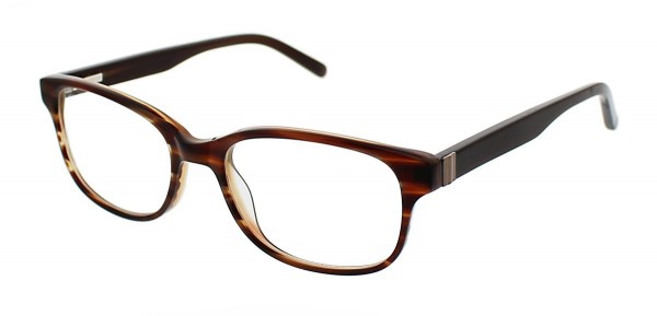 ClearVision QUINN Eyeglasses, Brown Horn