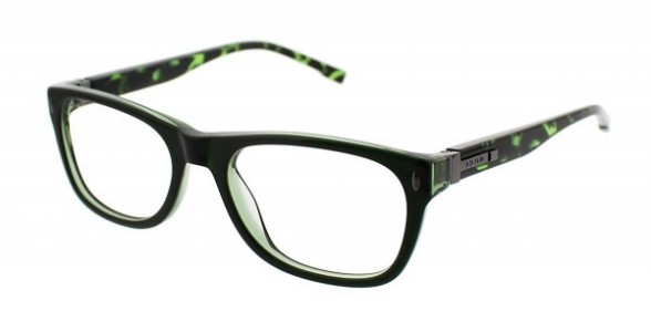 IZOD 6002 Eyeglasses, Green Laminate