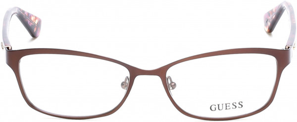 Guess GU2548 Eyeglasses, 049 - Matte Dark Brown