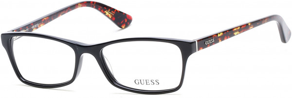 Guess GU2549-F Eyeglasses, 001 - Shiny Black