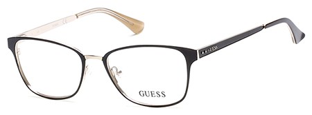 Guess GU-2550 Eyeglasses, 049 - Matte Dark Brown