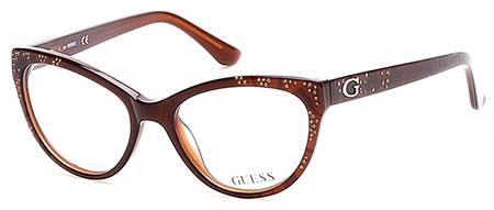 Guess GU-2554 Eyeglasses, 050 - Dark Brown/other