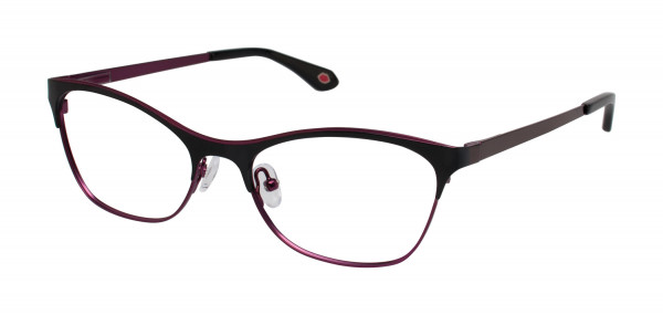 Lulu Guinness L773 Eyeglasses, Black/Plum (BLK)