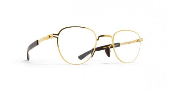 Mykita Mylon BASIL Eyeglasses, MH2 GOLD/EBONY BROWN