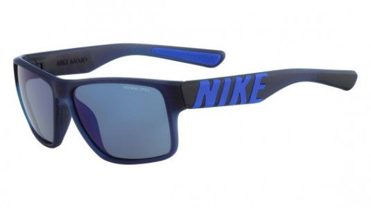 Nike NIKE MOJO SE EV0978 Sunglasses, (440) MATTE OBSIDIAN/RACER BLUE WITH GREY W/BLUE NIGHT FLASH  LENS