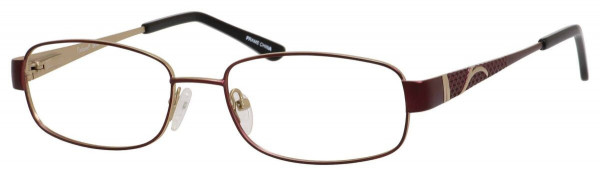 Enhance EN3912 Eyeglasses, Burgundy/Gold