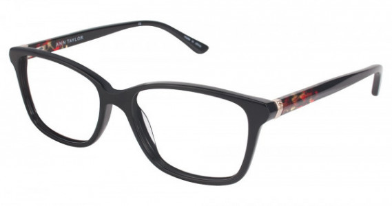Ann Taylor AT322 Eyeglasses, C01 BLACK / RED