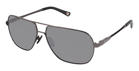 Champion 6007 Sunglasses, C03 Shiny Gun (Silver)