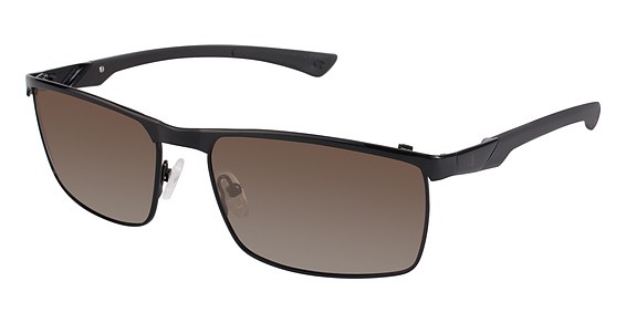 Champion 6025 Sunglasses, C02 Shiny Black (Brown)