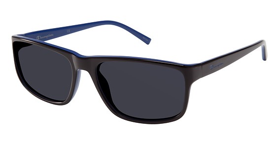 Champion 6011 Sunglasses, C01 Shiny Black (Grey)