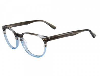 Club Level Designs CLD9191 Eyeglasses, C-2 Grey Horn/Blue