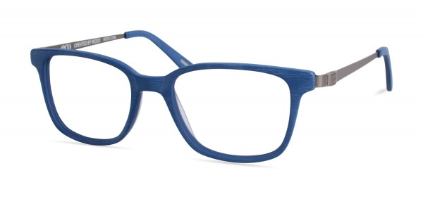ECO by Modo BUDAPEST Eyeglasses, Blue Wood