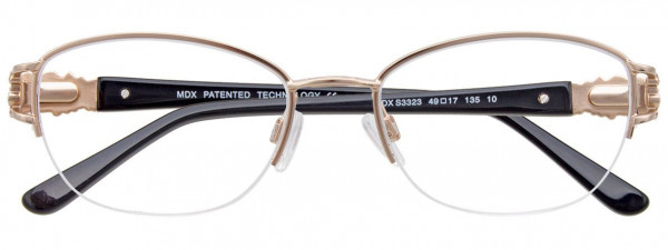 MDX S3323 Eyeglasses, 010 - Satin Gold
