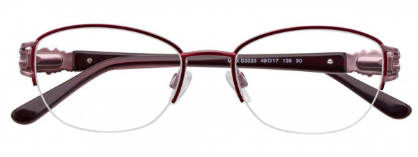 MDX S3323 Eyeglasses, 030 - Satin Red & Light Pink