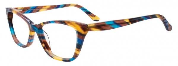 Takumi P5020 Eyeglasses, BLUE AND BROWN AND BEIGE