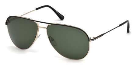 Tom Ford ERIN Sunglasses, 05N - Black/other / Green