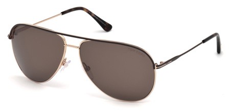 Tom Ford ERIN Sunglasses, 50J - Dark Brown/other / Roviex