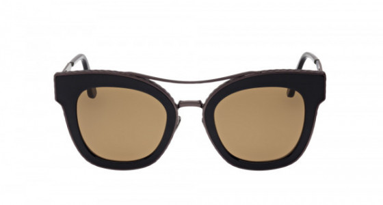 Bottega Veneta BV0012S Sunglasses, RUTHENIUM with BROWN lenses