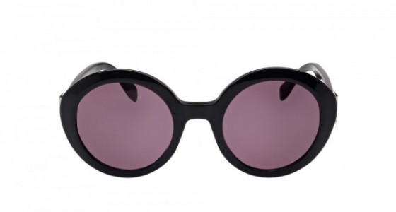 Alexander McQueen AM0002S Sunglasses, BLACK with GREY lenses
