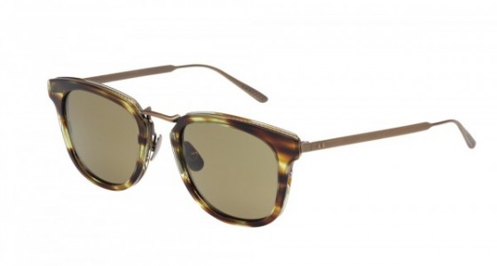 Bottega Veneta BV0019S Sunglasses, BRONZE with GREEN lenses