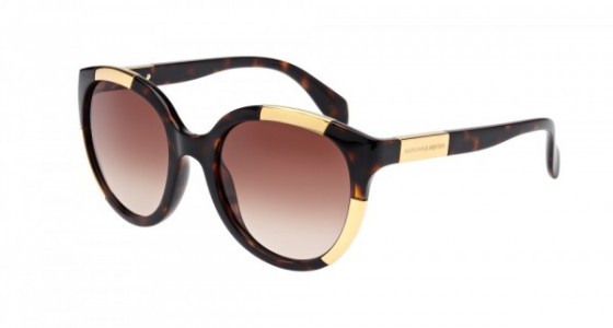 Alexander McQueen AM0007S Sunglasses, AVANA with BROWN lenses
