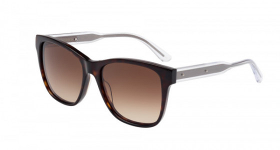 Bottega Veneta BV0001S Sunglasses, AVANA with CRYSTAL temples and BROWN lenses