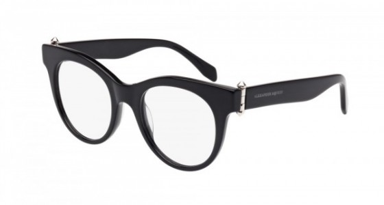 Alexander McQueen AM0004O Eyeglasses, BLACK