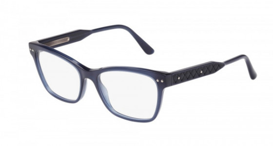 Bottega Veneta BV0016O Eyeglasses, 008 - BLUE