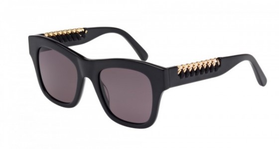 Stella McCartney SC0011S Sunglasses, 001 - BLACK with GREY lenses