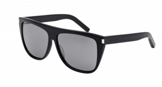 Saint Laurent SL 1 Sunglasses, 001 - BLACK with GREY lenses