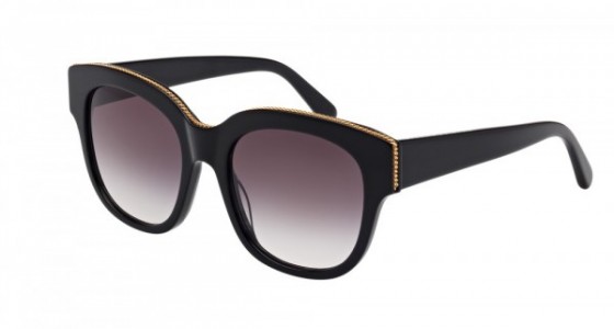Stella McCartney SC0007S Sunglasses, 001 - BLACK with GREY lenses