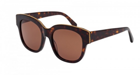 Stella McCartney SC0007S Sunglasses, 003 - HAVANA with BROWN lenses
