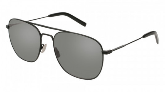 Saint Laurent SL 86 Sunglasses, BLACK with SILVER lenses
