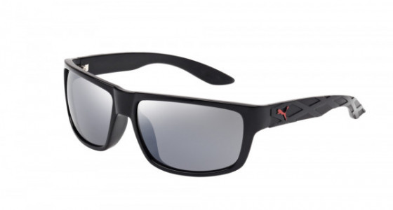 Puma PU0009S Sunglasses, BLACK with SILVER lenses