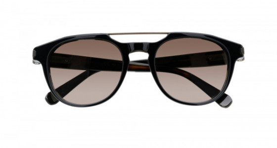 Brioni BR0003S Sunglasses, BLACK with BROWN polarized lenses