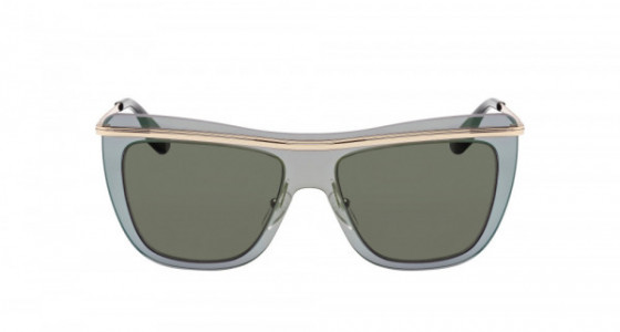 McQ MQ0007S Sunglasses, GOLD with GREEN lenses