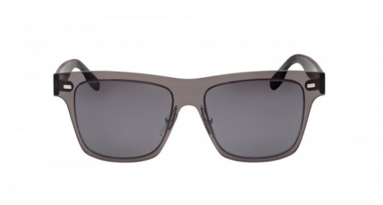 McQ MQ0008S Sunglasses, 001 - GREY with BLACK temples and SILVER lenses