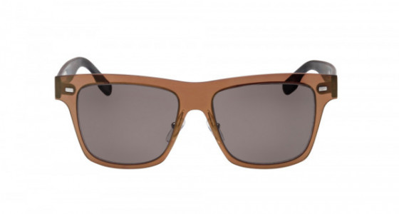 McQ MQ0008S Sunglasses, 004 - BRONZE with BLACK temples and SMOKE lenses