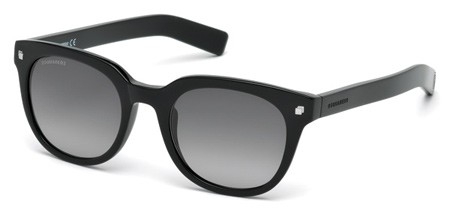 Dsquared2 HALL Sunglasses, 01B - Shiny Black / Gradient Smoke
