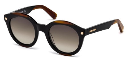 Dsquared2 CARA Sunglasses, 05F - Black/other / Gradient Brown