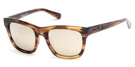 Kenneth Cole New York KC7201 Sunglasses, 62C - Brown Horn / Smoke Mirror