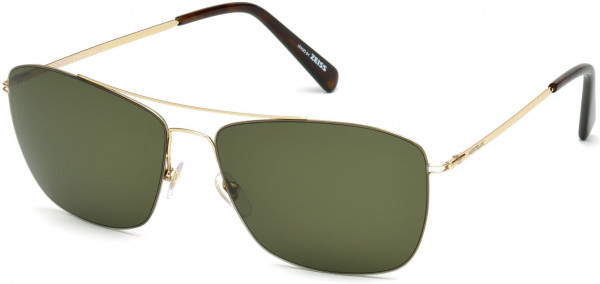 Montblanc MB594S Sunglasses, 28N - Shiny Rose Gold / Green