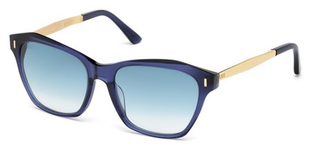 Tod's TO-0169 Sunglasses, 90W - Shiny Blue / Gradient Blue