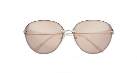 Christopher Kane CK0002S Sunglasses, SILVER with PINK lenses
