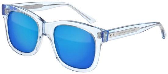 Christopher Kane 3CK0003S Sunglasses, 004 Blue with Blue temples and Blue lens 