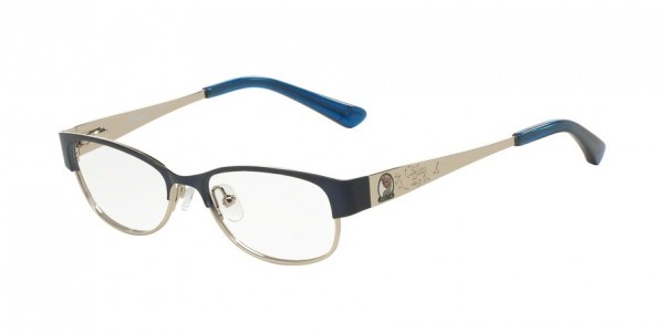 Disney Eyewear 3E1005 Eyeglasses, 3096 SATIN NAVY/SHINY SILVER (BLUE)