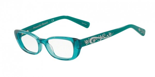 Disney Eyewear 3E2006 Eyeglasses, 1573 TEAL GLITTER/TEAL (BLUE)