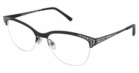 Jimmy Crystal OPERA Eyeglasses, BLACK