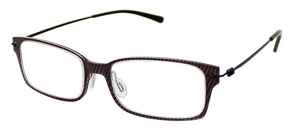 Aspire REAL Eyeglasses, Brown Herringbone