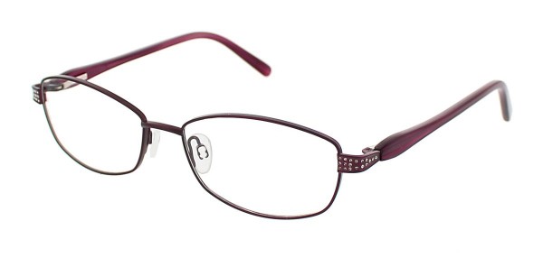 ClearVision BRICE Eyeglasses, Plum